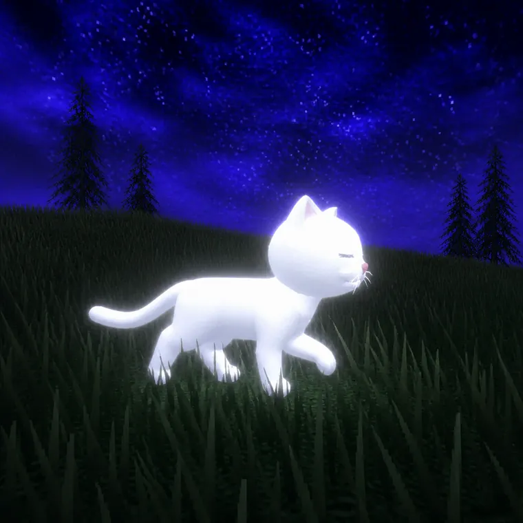 tall grass at night